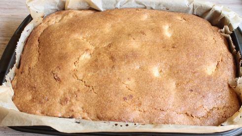 яблочно кокосовoе пирожное