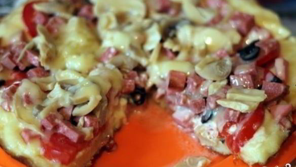 Рецепт Быстрая пицца на сковороде