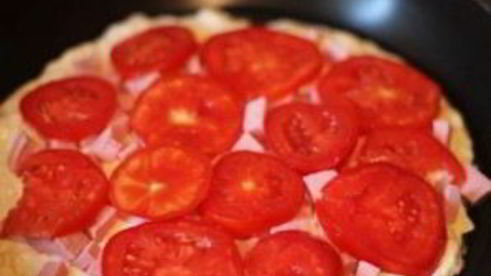 быстрая пицца на сковороде