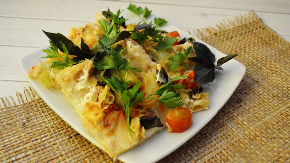 Рецепт Диетическая пицца на лаваше