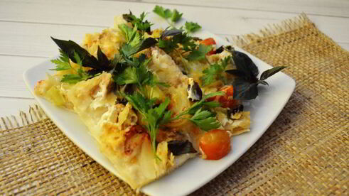 диетическая пицца на лаваше