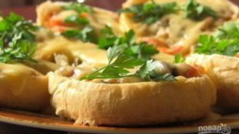 фаршированные булочки в микроволновке