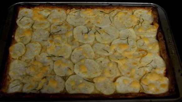 Рецепт Картофельная пицца с розмарином