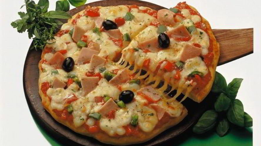 Рецепт картофельная пицца с ветчиной и грибами