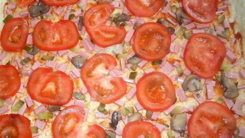 легкая пицца из творожного теста