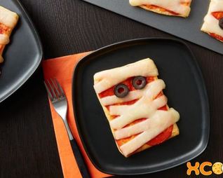 Мини-пицца из слоеного теста