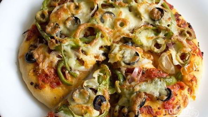 Рецепт овощная пицца