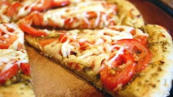 Рецепт Пицца без дрожжей на молоке