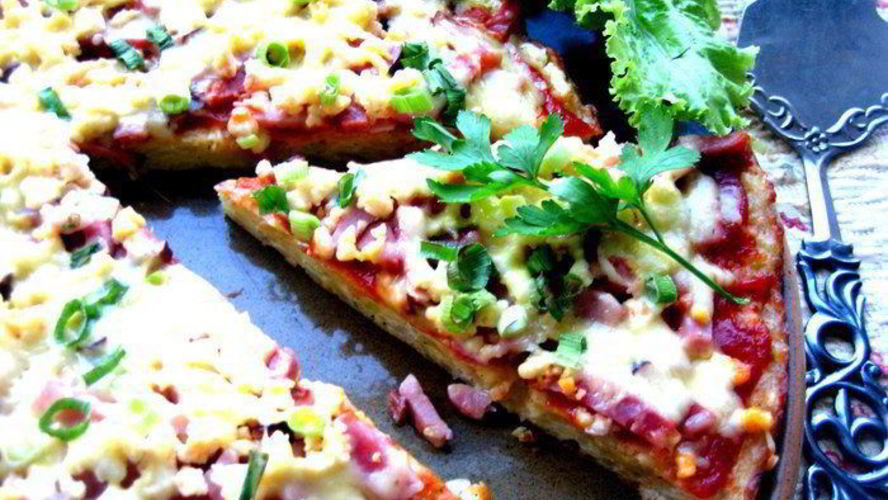 Рецепт пицца без муки