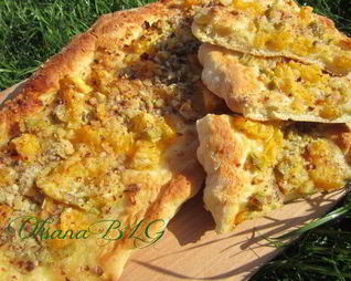 Пицца десертная Апельсин и ревень