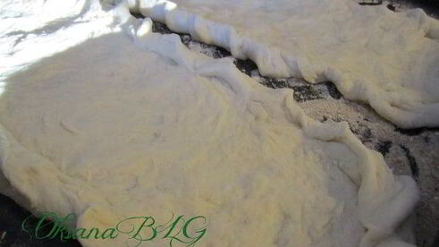 пицца десертная апельсин и ревень