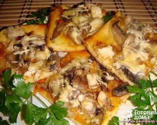 Пицца грибная