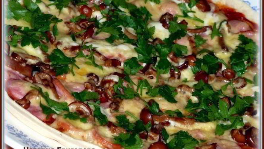 Рецепт пицца из бездрожжевого теста