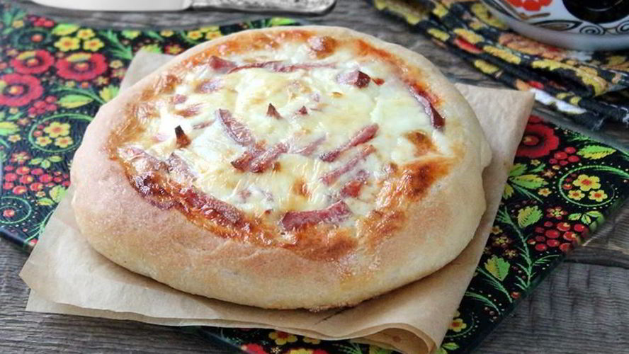 Рецепт пицца из хлебного теста