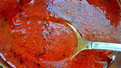 пицца из ржаного тестаохотничьяс лисичками и колбасками