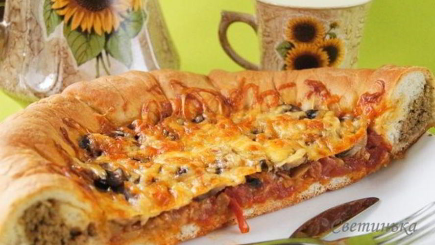 Рецепт пицца колечко, колечко, кольцо