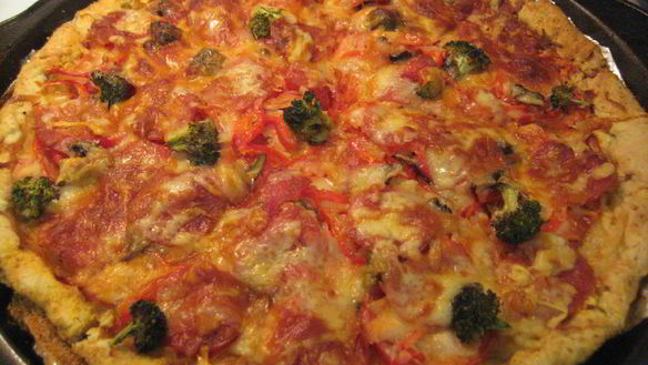 Рецепт Пицца на сметане в духовке