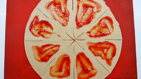 пицца рождественский венок