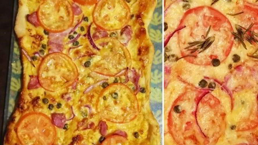 Рецепт пицца с беконом и каперсами