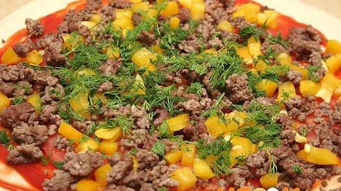 пицца с фаршем