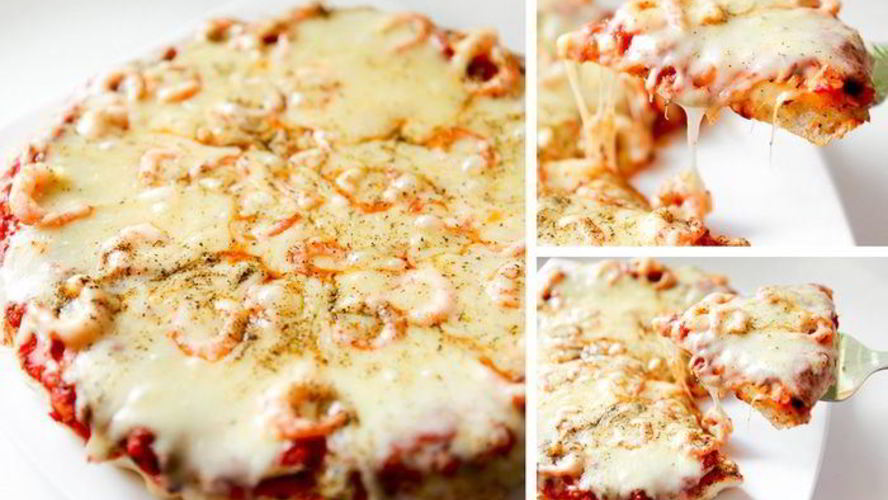 Рецепт пицца с креветками