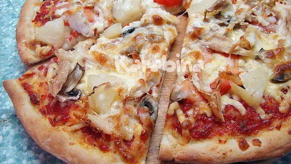 Рецепт Пицца с курицей и грибами