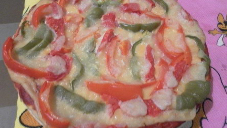 Рецепт пицца с курицей и сыром