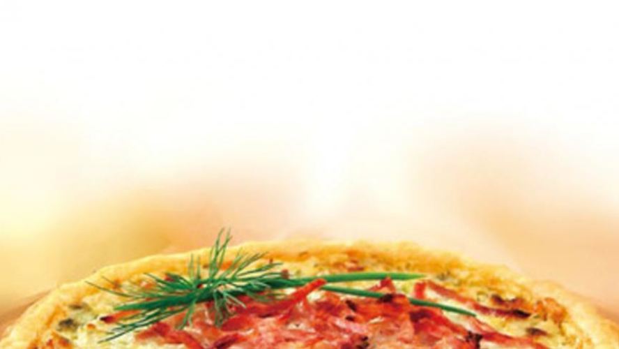 Рецепт пицца с луком и ветчиной