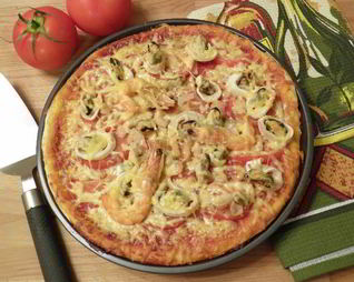 Пицца с морепродуктами в духовке