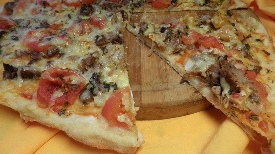 Рецепт пицца с мясом