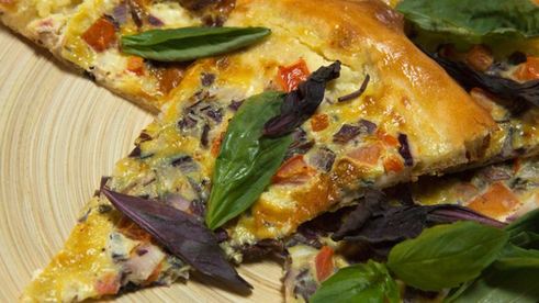 пицца с омлетом