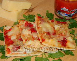 Пицца с овощами