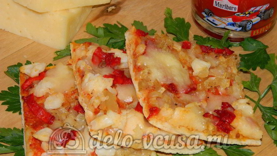 Рецепт пицца с овощами