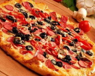 Пицца с помидорами в мультиварке