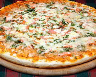 Пицца с семгой