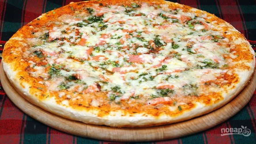 Рецепт пицца с семгой