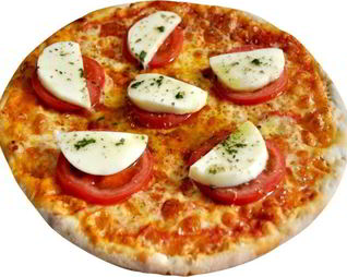 Пицца с томатами и сыром