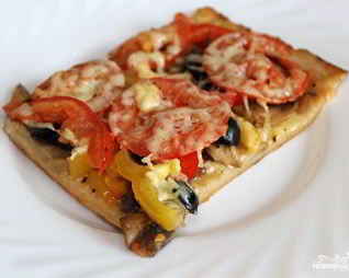 Пицца с тонким тестом