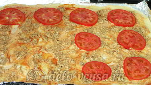 пицца с тунцом