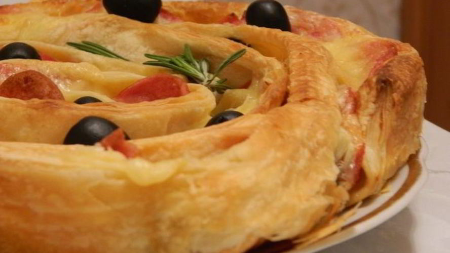 Рецепт пицца с ветчиной