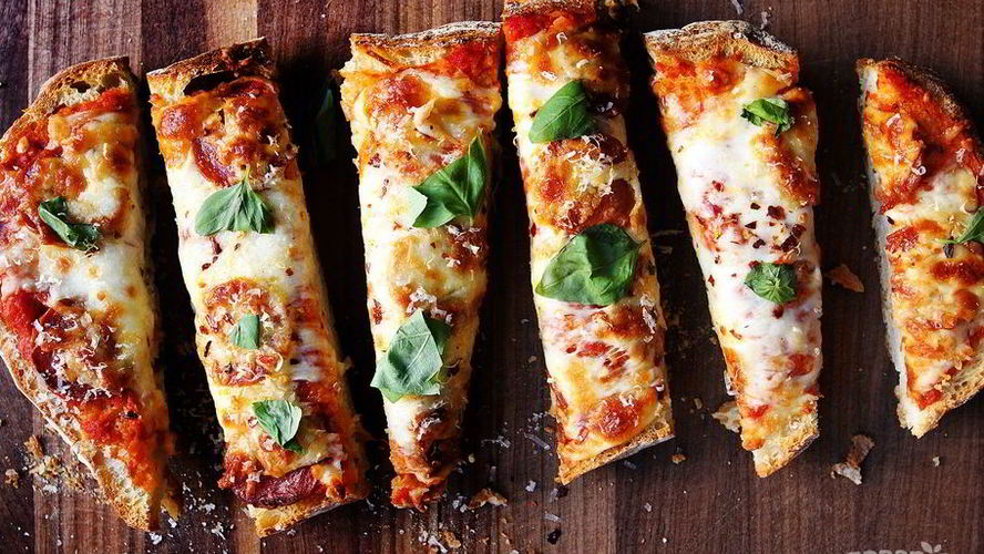 Рецепт пицца в батоне