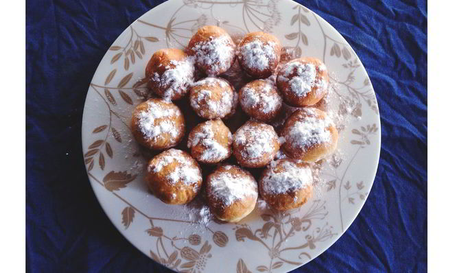 Пончики творожные