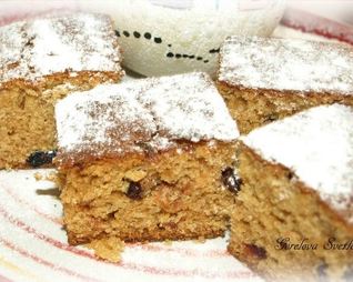 Имбирная коврижка с изюмом и вяленой клюквой