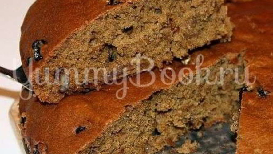 Рецепт коврижка с изюмом и орехами