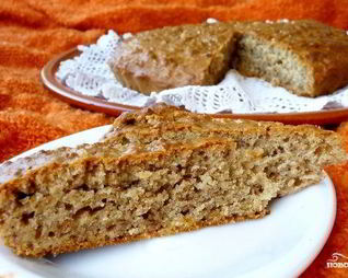 Коврижка с овсяными хлопьями