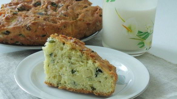 Рецепт Кукурузня коврижка с зеленью