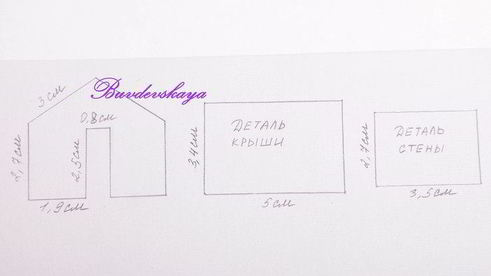 пряничный домик на кружку