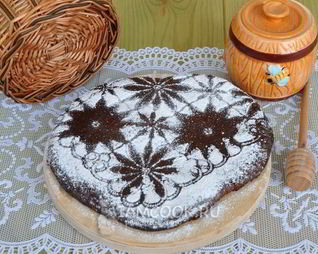 Пряник шоколадный с вареньем