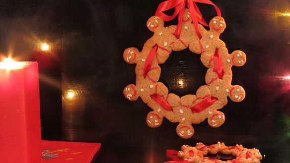 Рецепт Рождественский венок пряничный