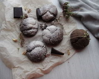 Шоколадно-ореховые пряники